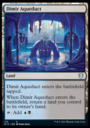 Dimir Aqueduct (Innistrad Midnight Hunt Commander Decks) Trading Card