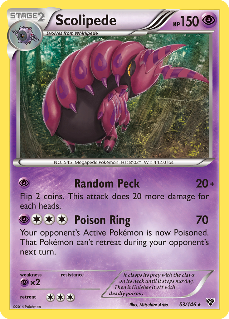 Scolipede (53/146) - XY Pokémon Card