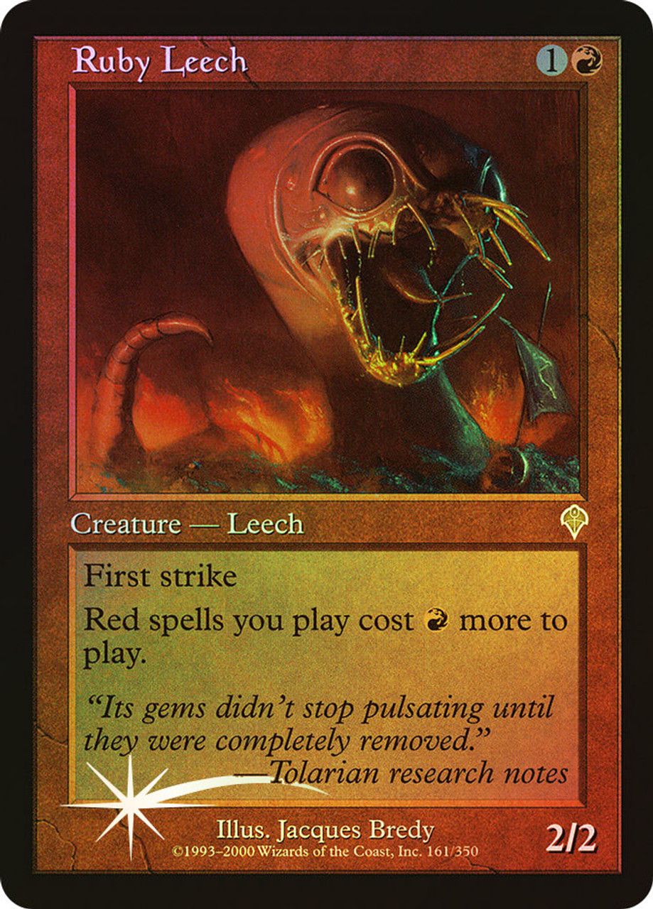 Ruby Leech (Invasion - Foil) Trading Card