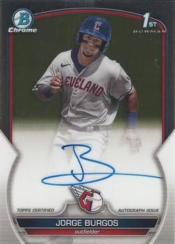 Jorge Burgos 2023 Bowman - Chrome Prospect Autographs Baseball #CPA-JBG Sports Card