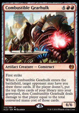 Combustible Gearhulk (Kaladesh) Trading Card