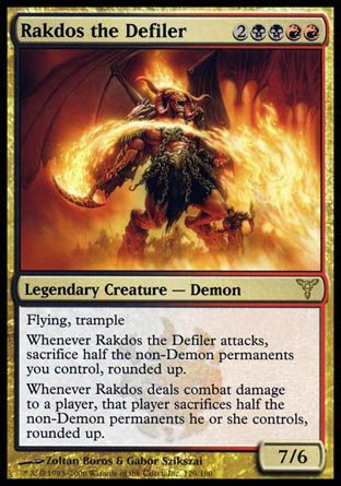 Rakdos the Defiler (Dissension) Trading Card