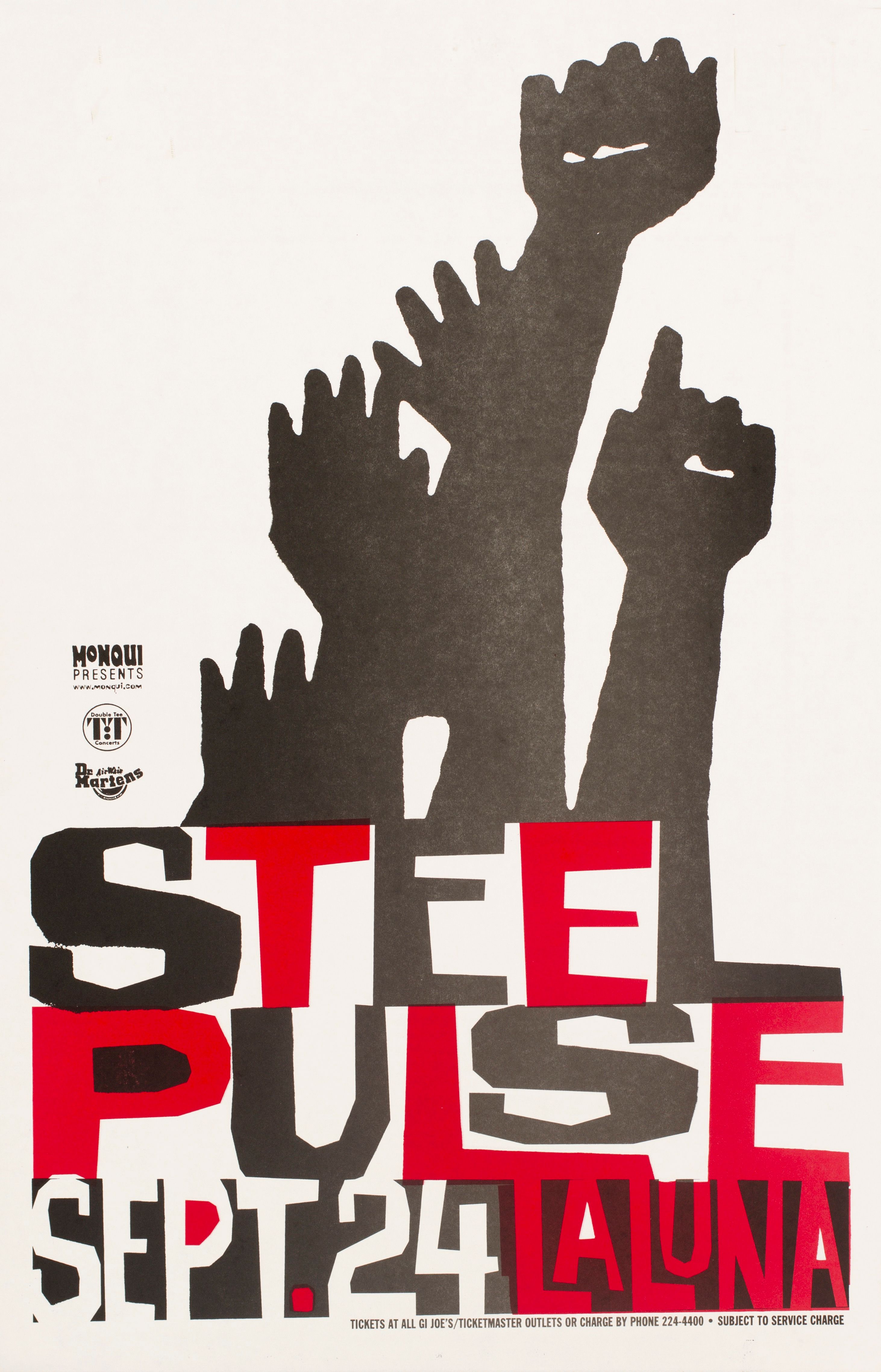 MXP-7.1 Steel Pulse La Luna 1997 Concert Poster