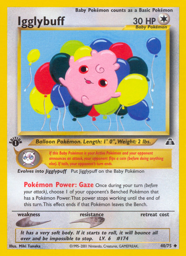 Igglybuff (40/75) - Neo Discovery Pokémon Card