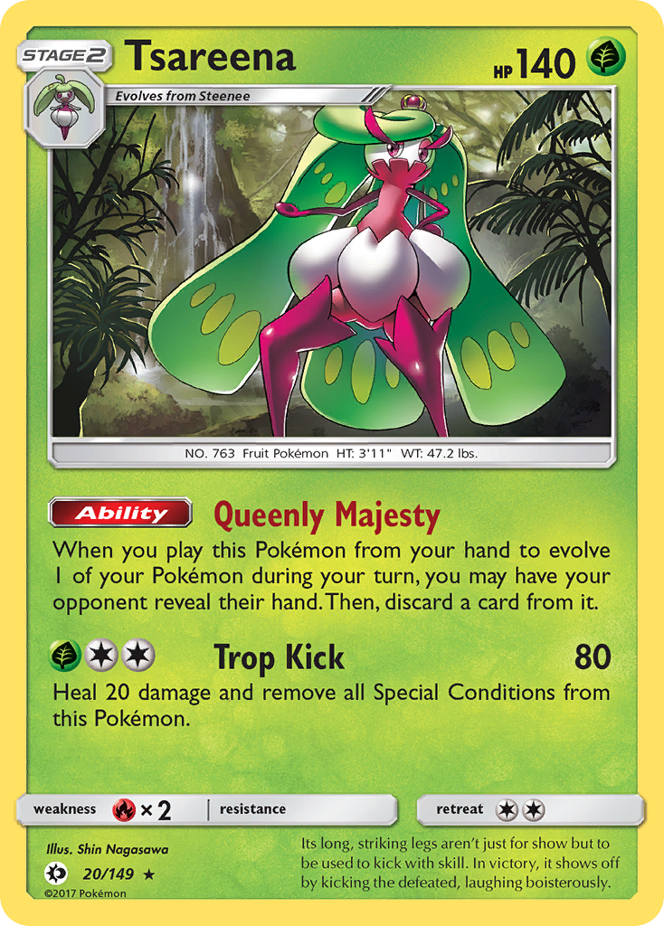 Tsareena (20/149) - Sun & Moon Pokémon Card