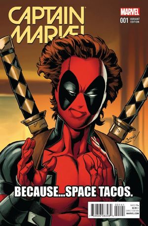 Captain Marvel #1 (Bagley Deadpool Variant)