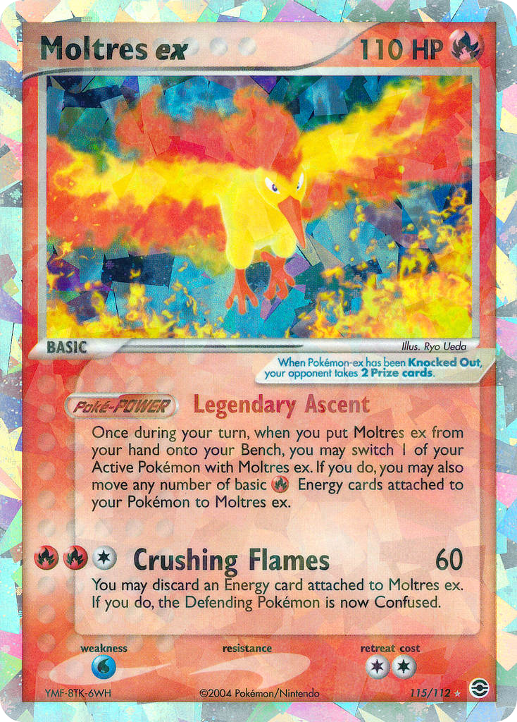 Moltres ex (115/112) - FireRed & LeafGreen Pokémon Card