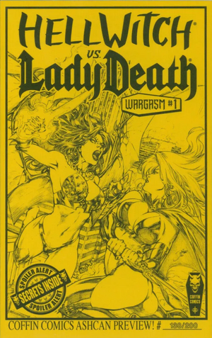 Hellwitch vs. Lady Death: Wargasm #1 (Yellow Wargasm Ashcan)