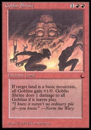 Goblin Shrine (The Dark) Trading Card