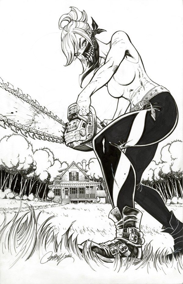Something Is Killing The Children #50 (Cover I 1:100 J. Scott Campbell Black & White Virgin Variant) Comic