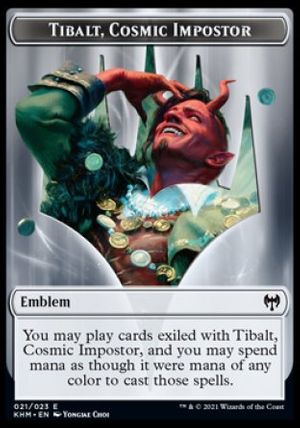 Emblem Tibalt, Cosmic Impostor (Kaldheim)