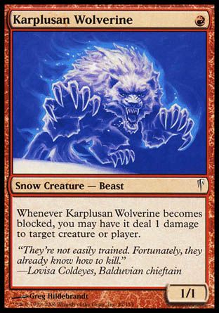 Karplusan Wolverine (Coldsnap) Trading Card