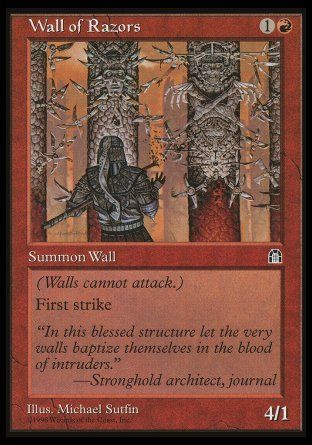 Wall of Razors (Stronghold) Trading Card