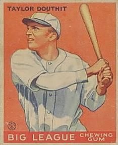 Taylor Douthit 1933 Goudey (R319) #40 Sports Card