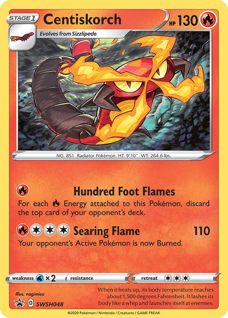 Sizzlipede Pokémon Card