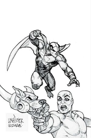 Blue Falcon & Dynomutt #1 (Cvr N Inc 1:15 Joseph Michael Linsner Line Art Virgin Variant)
