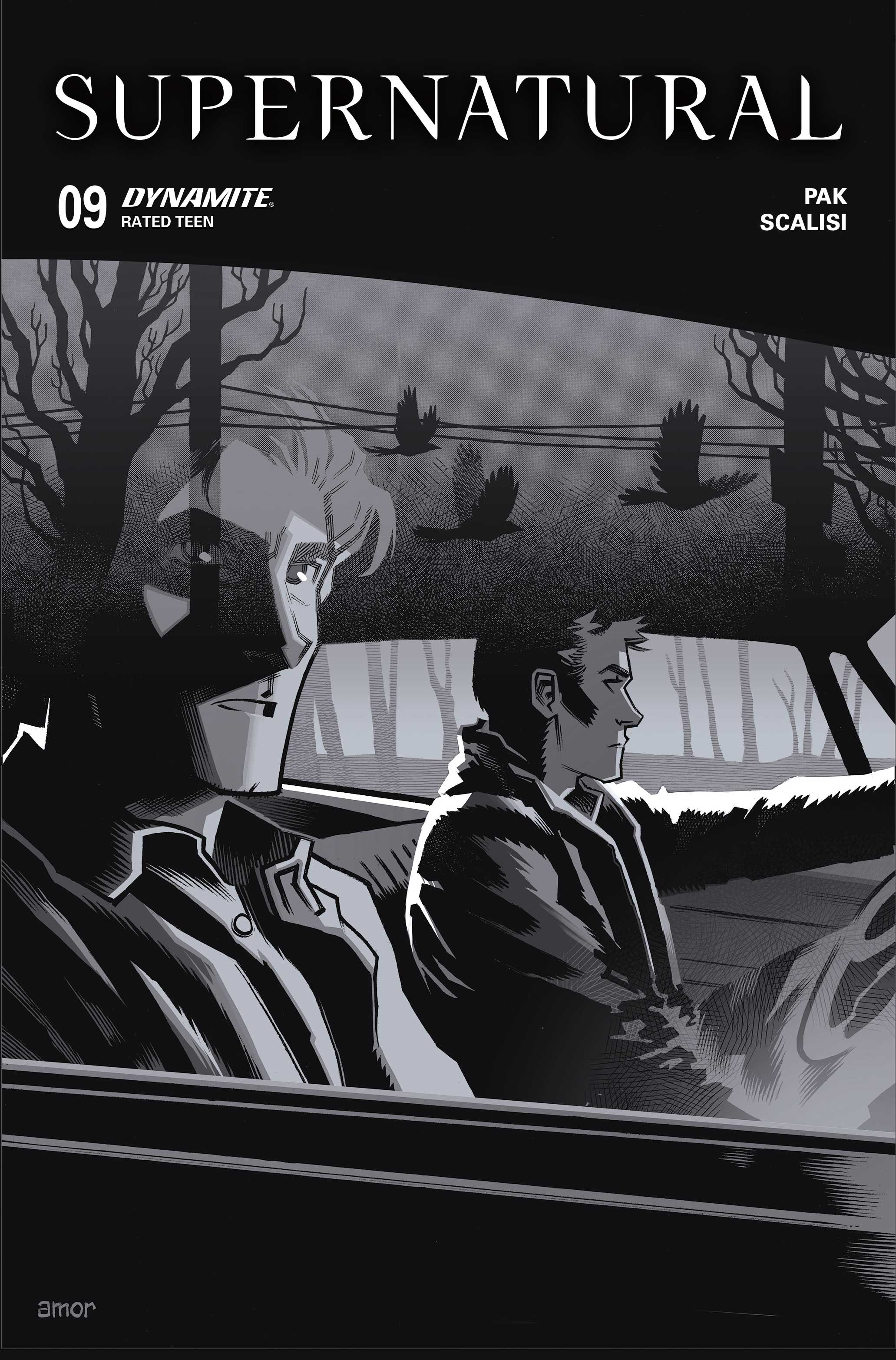 Supernatural #9 (Cvr H Inc 1:10 John Amor Line Art Variant) Comic