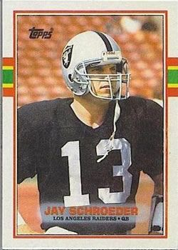 Jay Schroeder 1989 Topps #266 Sports Card