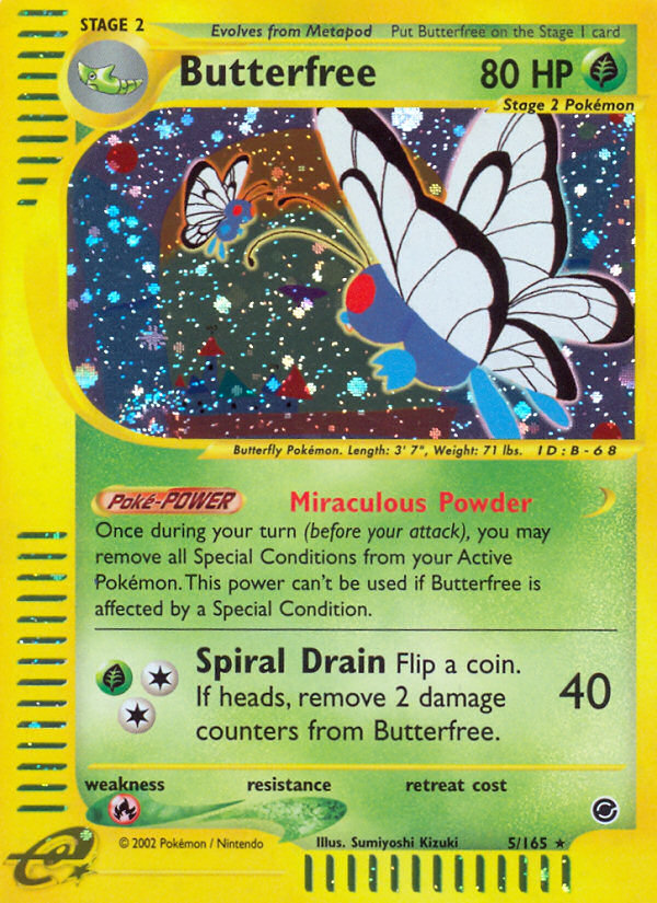 Butterfree (5/165) - Expedition Base Set Pokémon Card