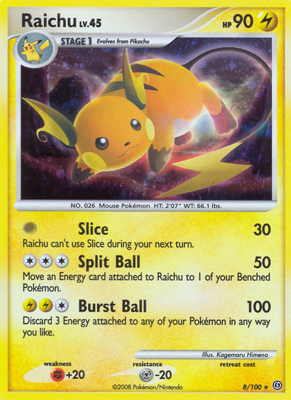 Raichu (8/100) - Stormfront Pokémon Card