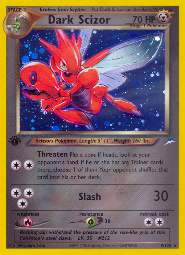 Dark Scizor (9/105) - Neo Destiny Pokémon Card