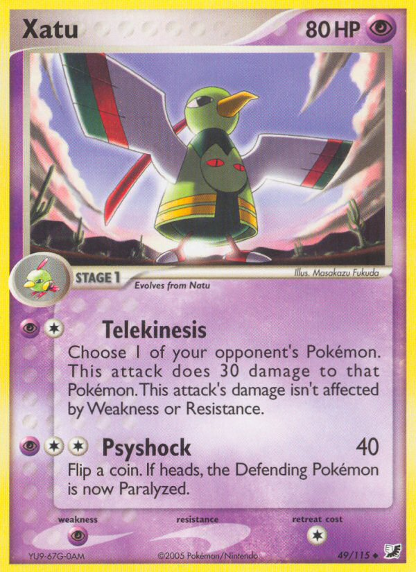 Xatu (49/115) - Unseen Forces Pokémon Card