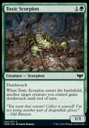 Toxic Scorpion (Innistrad: Crimson Vow) Trading Card