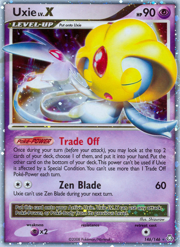 Uxie LV.X (146/146) - Legends Awakened Pokémon Card