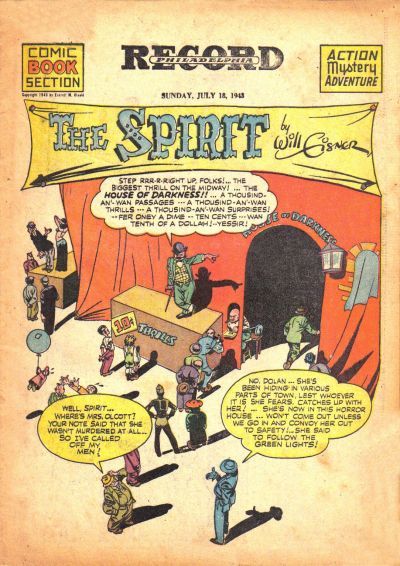Spirit Section #7/18/1943 Comic