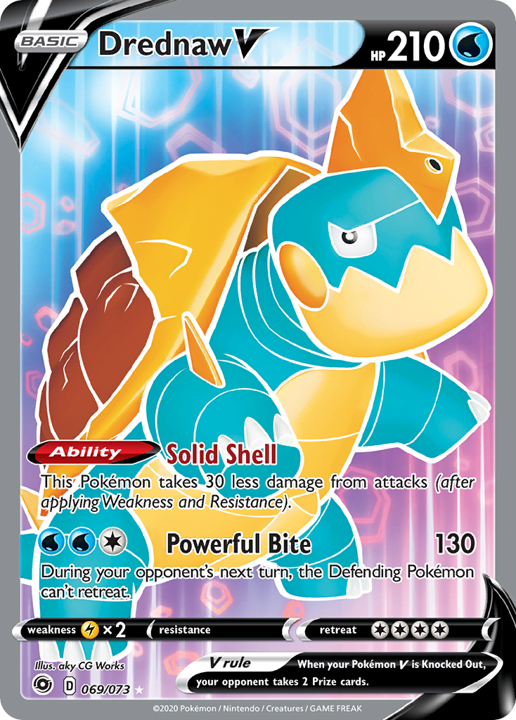 Drednaw V (69/73) - Champion's Path Pokémon Card