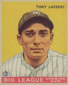 Tony Lazzeri 1933 Goudey (R319) #31 Sports Card