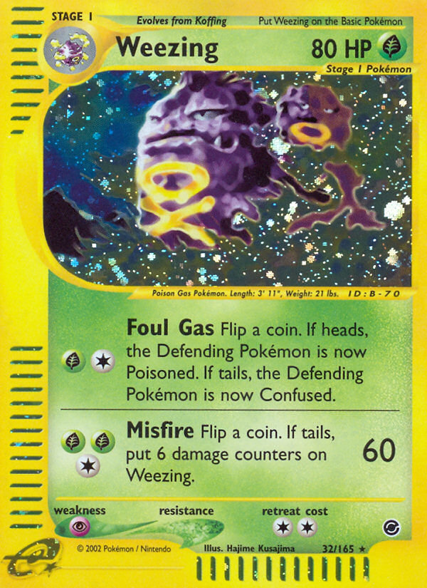 Weezing (32/165) - Expedition Base Set Pokémon Card