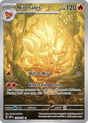 Ninetales (199/197) - Obsidian Flames
