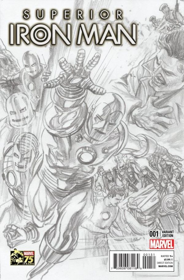 Superior Iron Man #1 (Ross 75th Anniv Sketch Variant)