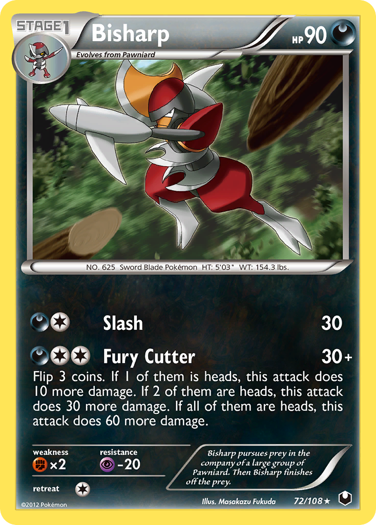 Bisharp (72/108) - Dark Explorers Pokémon Card