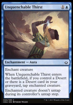 Unquenchable Thirst (Hour of Devastation) Trading Card