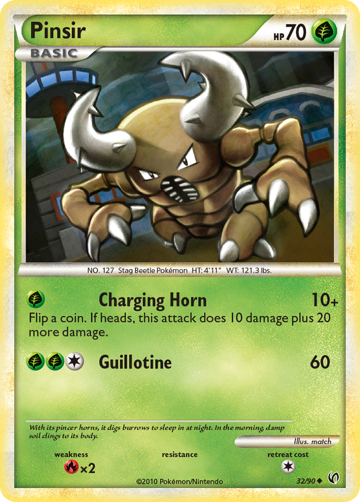 Pinsir (32/90) - HS—Undaunted Pokémon Card