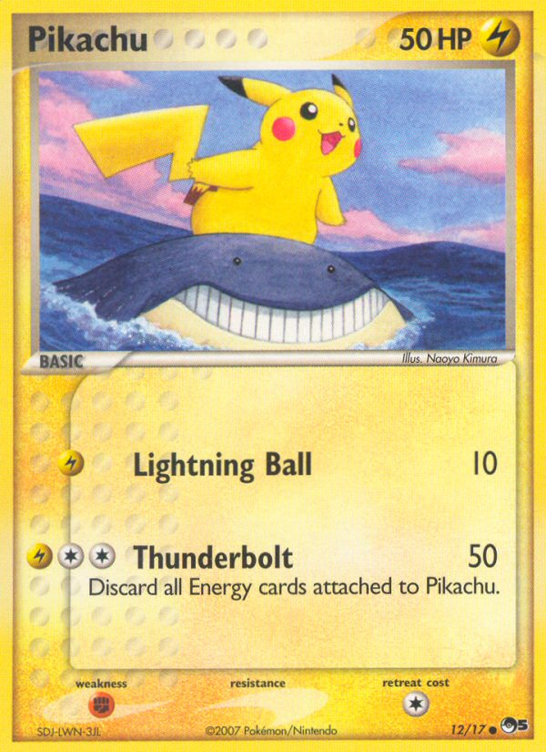 Pikachu (12/17) - POP Series 5 Pokémon Card