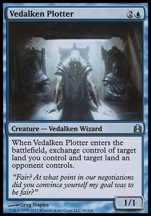 Vedalken Plotter (MTG Commander) Trading Card