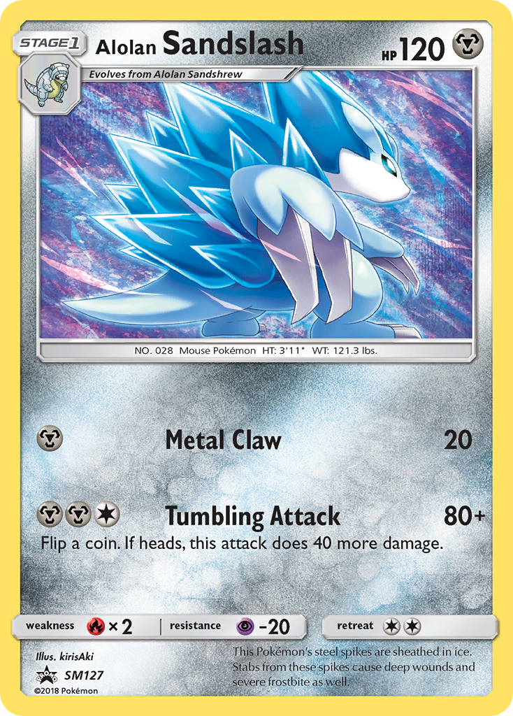 Alolan Sandslash (SM127) - SM Black Star Promos Pokémon Card