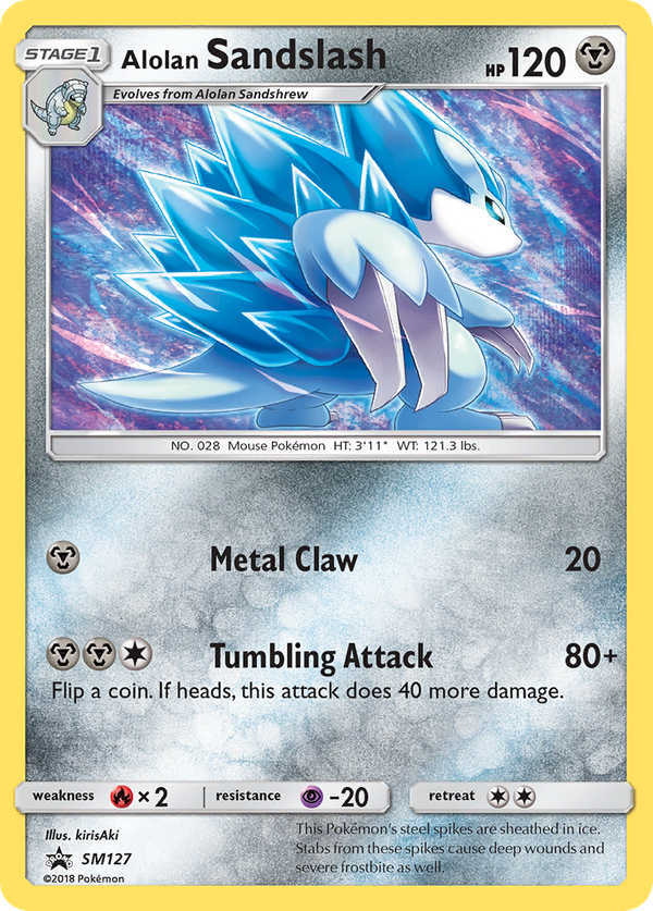 Alolan Sandslash (SM127) - SM Black Star Promos