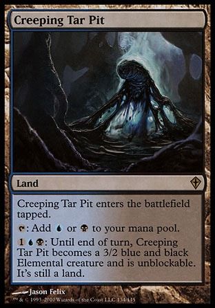 Creeping Tar Pit (Worldwake) Trading Card