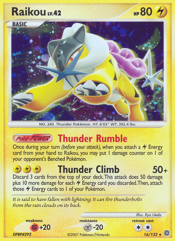 Raikou (16/132) - Secret Wonders Pokémon Card