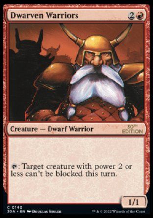 Dwarven Warriors (Magic 30th Anniversary Edition) Trading Card