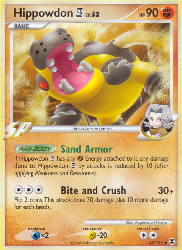 Hippowdon E4 (42/111) - Rising Rivals Pokémon Card