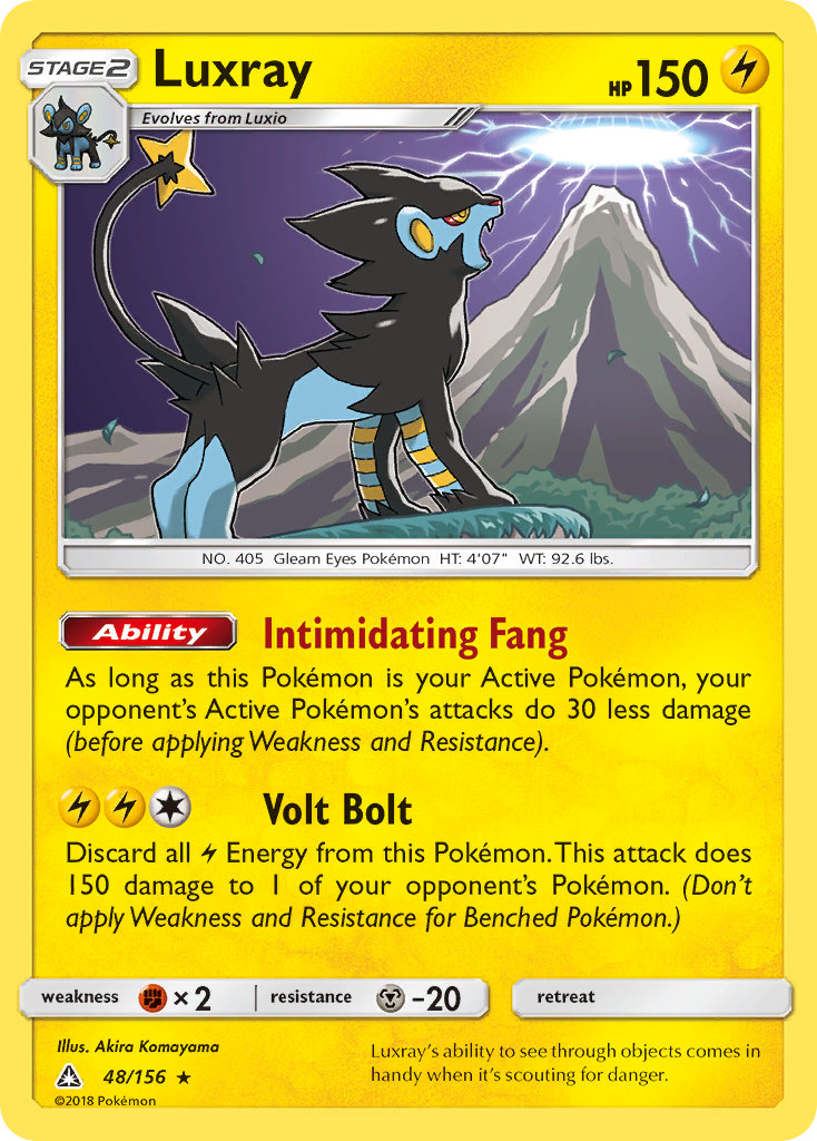 Luxray (48/156) - Ultra Prism Pokémon Card