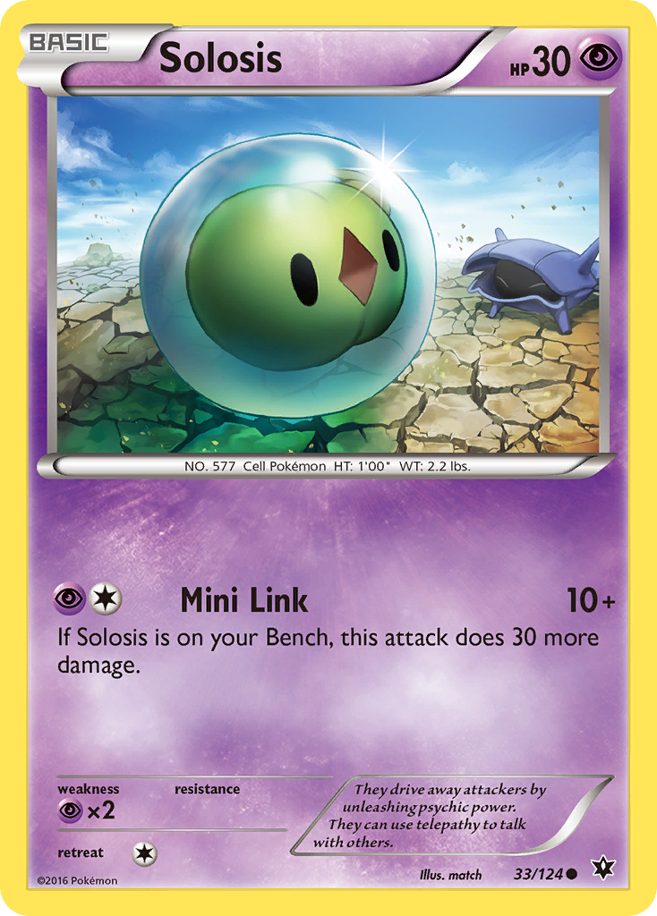 Solosis (33/124) - Fates Collide Pokémon Card