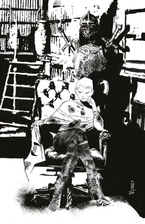 Fall of the House of Slaughter #4 (Cover F 1:25 Werther Dell'Edera Black & White Virgin Variant)