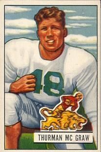 Thurman McGraw 1951 Bowman #27 Sports Card