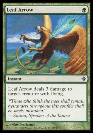 Leaf Arrow (Rise of the Eldrazi) Trading Card